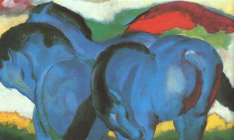 Franz Marc The Little Blue Horses France oil painting art